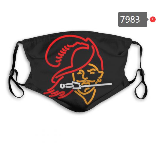 NFL 2020 Tampa Bay Buccaneers #5 Dust mask with filter->nfl dust mask->Sports Accessory